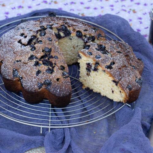 Gâteau au yaourt et aux myrtilles