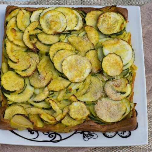 Gâteau de courgettes au curcuma moule carré Demarle Flexipan