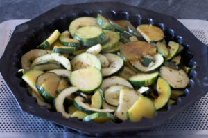 Tarte tatin aux courgettes et au miel 1